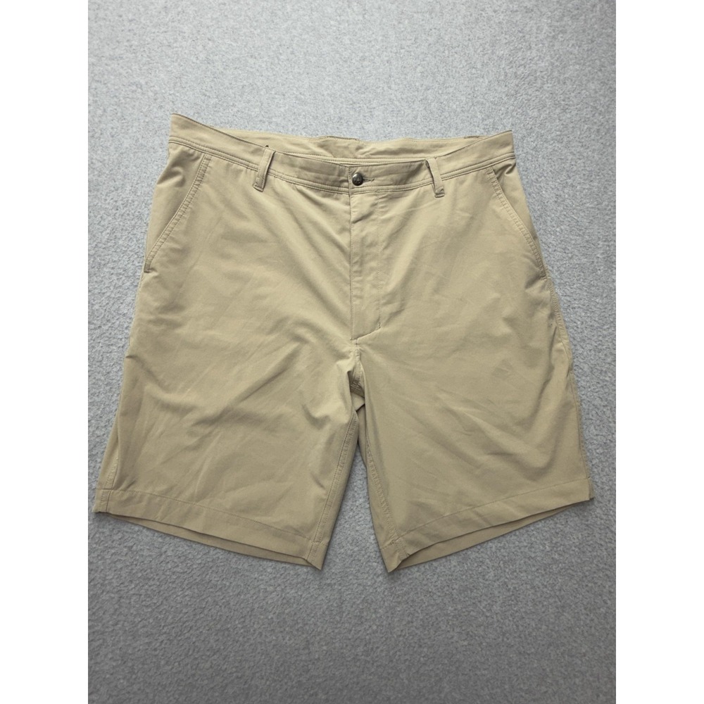 FootJoy Shorts Mens 36 Beige Athletic Golf Performance Stretch 10 Inch Inseam
